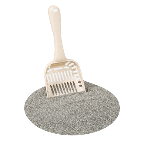 Petmate Litter Scoop W/Microban Jumbo ~ Bleached Linen